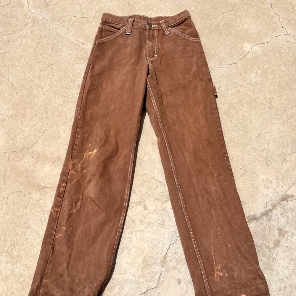 Brandy Melville Brown Boyfriend Jeans with Vintage Corduroy Charm